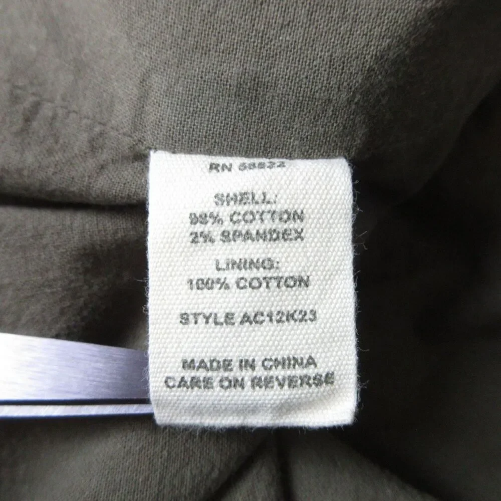 Chester & Violet Jacket Womens XS Olive Military Utility Field Cotton Lined - Picture 6 of 7